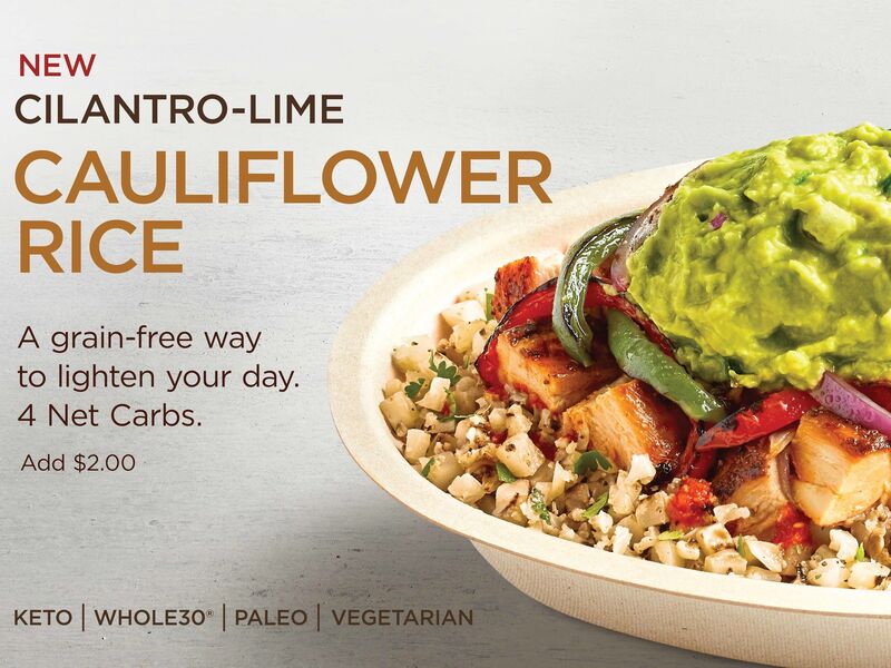 Is Chipotle’s New Cauliflower Rice Healthier than White or Brown Rice? 