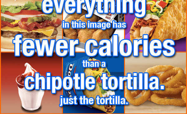 You Won't Believe How Many Calories Are In A Chipotle Tortilla