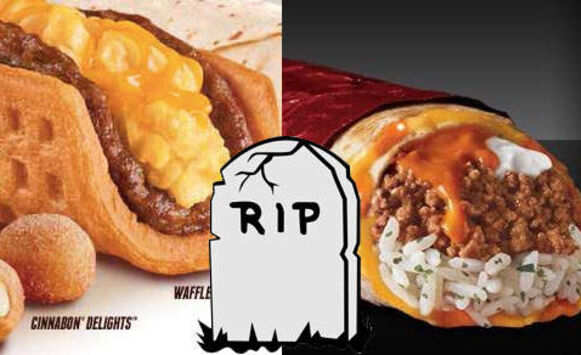 Taco Bell Discontinues the Sriracha Quesarito and Waffle Tacos