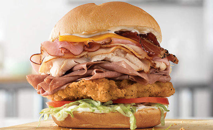 Arby's 5 Meat Mega Stack Sandwich Debuts
